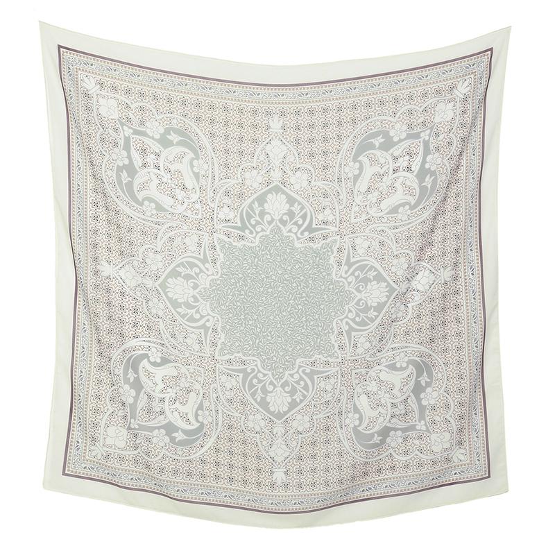 Малайзия Цветочный Принт 110 Квадратный Шарф Мусульманский Хиджаб Женщины Элегантные Шали Дамы Повседневный Головной Платок Тюрбан Косынка Оптовая Продажа