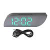 LED Mirror Clock USB Plug In AAA Battery Backup Snooze Digital Alarm Clock with Date Temp Display