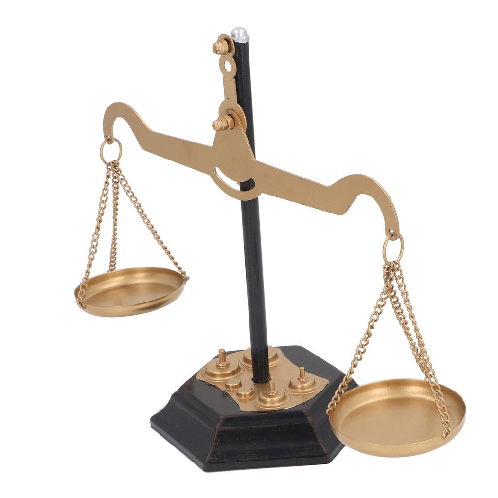 Винтажный стиль Металлические весы Декор Снижение стресса Украшения для дома ручной работы Антикварное правосудие