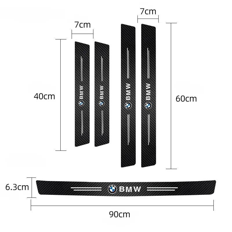 BMW Car Threshold Strip Anti Stepping Leather Protective Sticker For BMW E46 E90 E60 F30 F10 X1 X2 X3 X5 X4 X6 X7 G30 G20 G32