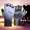 Men Gloves Thick Anti-slip Half Finger Shock-absorbing Gloves Mittens for Gym