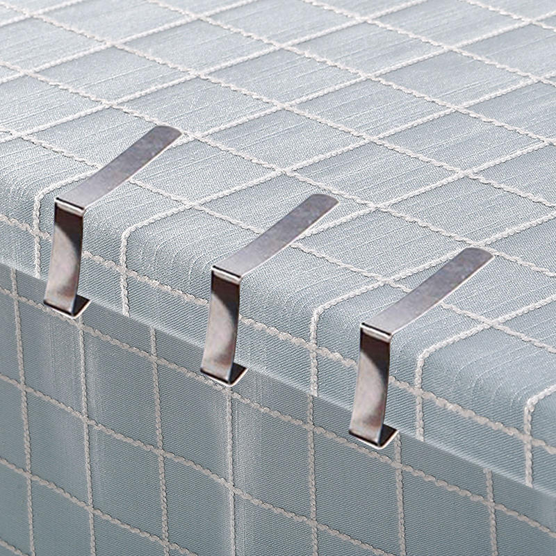 (8шт) Штампованный зажим для скатерти из нержавеющей стали Треугольный зажим Зажим для скатерти Регулируемый Фиксированный зажим