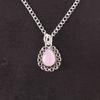 Rose Chalcedony Stone Artisan Handcrafted Wife Gift Pendant 925 Sterling Silver PP-26-15