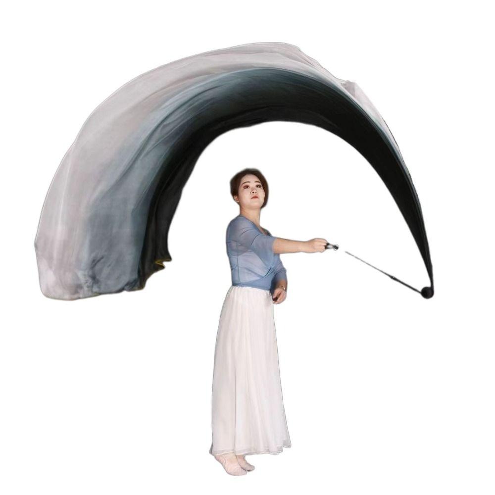 Градиентный цветной танец шелковая вуаль цепочка шар красочный серпантин шелковые флаги танцевальное представление