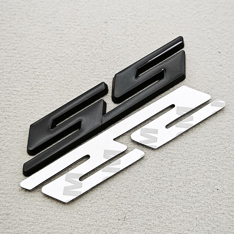 AABHC1 3D Metal Car Styling Red Black Logo SS Sticker Emblem Rear Trunk Badge For Chevrolet Camaro Chevelle Impala Malibu Accessories