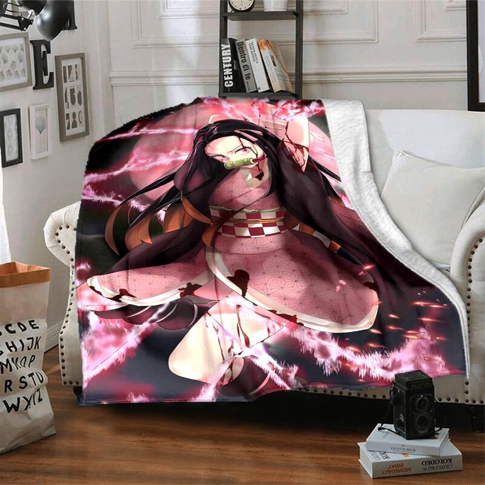 1pc Nezouko Blanket, Gift, for Men and Women, Soft Blanket, Good for Sofa Bed Couch Travel, Lightweight Flannel Blanket