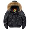 New Men MA1 Bomber Jackets Winter Cotton Padded Coats Fur Hooded Windbreaker Parka Male Outerwear