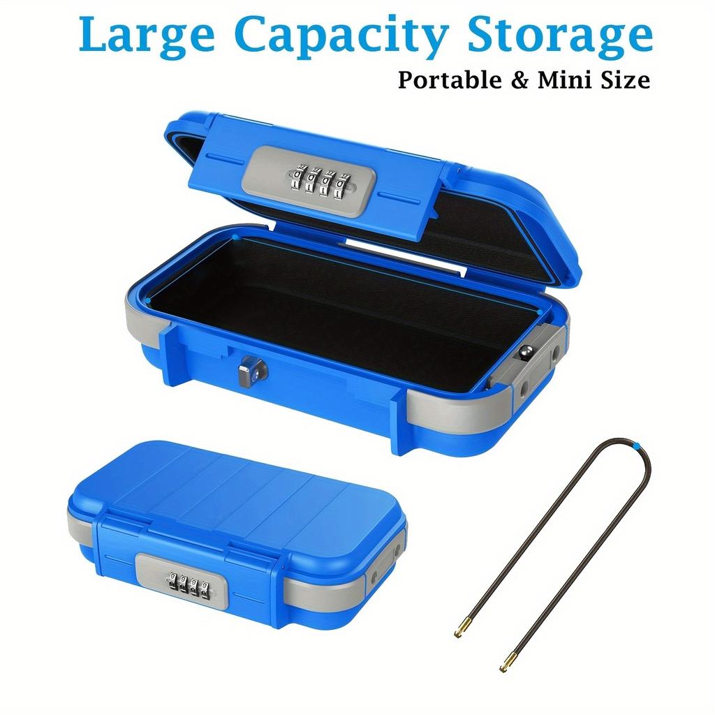 1 шт. 23,5*14,5*5,8 см водонепроницаемый портативный ящик для хранения паролей, портативный большой вместительный ящик для хранения паролей хорошего качества.