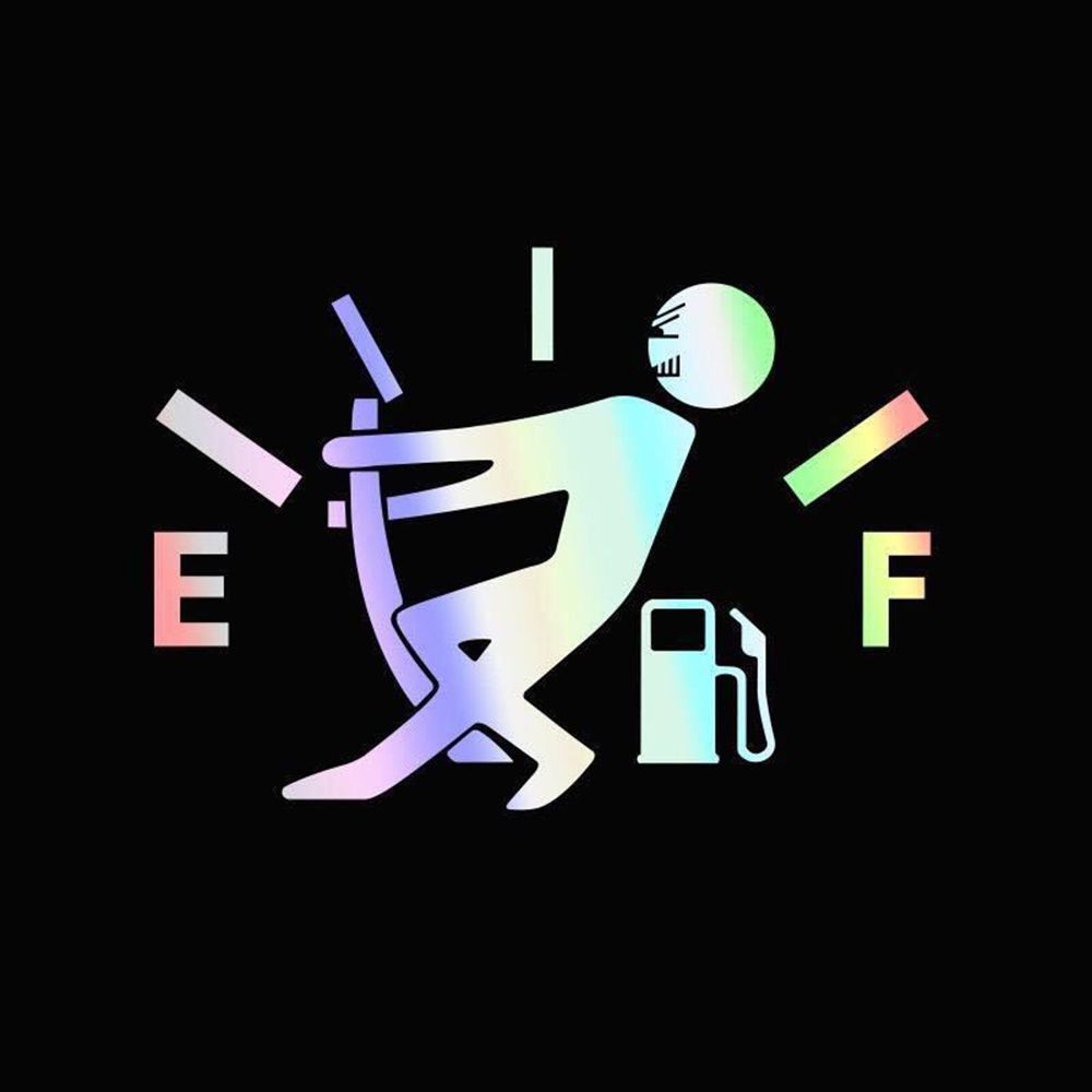 Full Hella Flush Reflective Car Sticker Car Sticker Funny Pull Fuel Tank Cover Pointer 1 Pcs