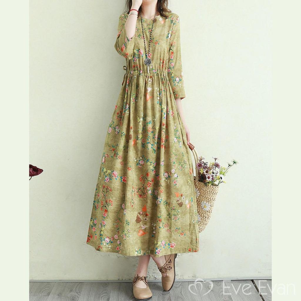 Elegant Retro One Piece Long Length One Piece Soft Pregnancy Pregnant Women Maternity Prenatal Postpartum Big Size Butt Hidden Loose Smooth Medium