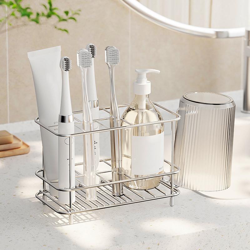 2025Bathroom. Toothbrush holder-stainless steel. Toothpaste holder, used for electric toothbrush holder and storage accessories.
