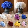 Artificial Heads 5 Hydrangea Fake Silk Flowers Bouquet Home Wedding Party Decor