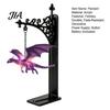 Fantasy Theme Gift Magical Flying Dragon Bookshelf Lamp, Warm Hanging Night Light, Resin Figurine Reading Nook Decor, Unique for Lovers Book