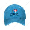 I Love Cocktails Sweet Denim Baseball Cap Trucker Dad Hat Adjustable for Men Hats Fashion Sun Caps