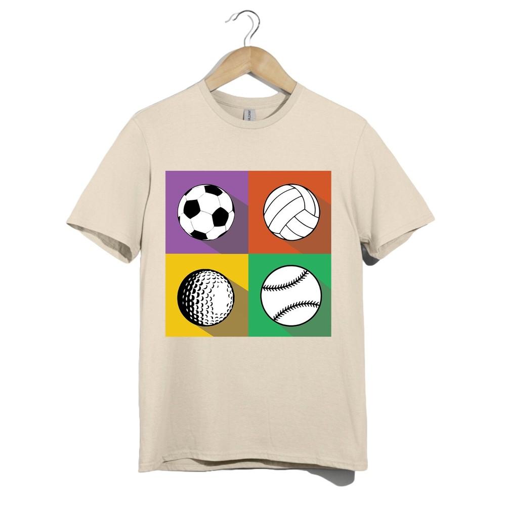 Sports Lover T Shirt Unisex Soccer Golf Volleyball Top Baseball Graphic Gift Tee