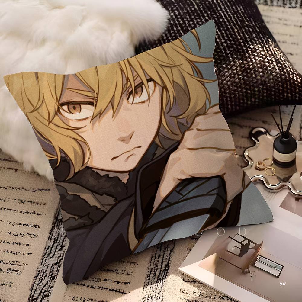 VVinland SSagaS Anime Pillow Gift Home Office Decoration Pillow Bedroom Sofa Car Cushion CoverPillow Case