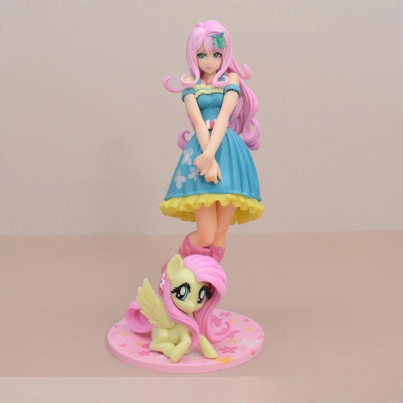Новое поступление Серия My Little Poni Радужная Аниме Фигурка Милая Кукла Applejack Игрушка Fluttershy Twi Light le Модельные Куклы Игрушки Подарки