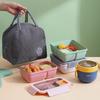 Portable Japanese Single-Layer Lunch Box - Microwave Safe, Sealed, with Compartments for Students or Salads