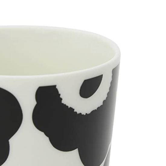 Marimekko Latte Unikko Кофе Черный и 70637 190 Кружки, Пара, Чашки, Белый