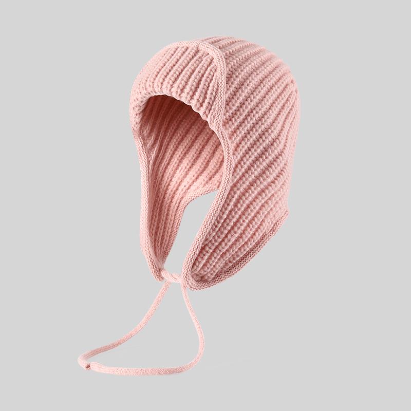 Cute New Young Women Daily Use Performance Ear Protection Country Style Knitted Beanie Hat