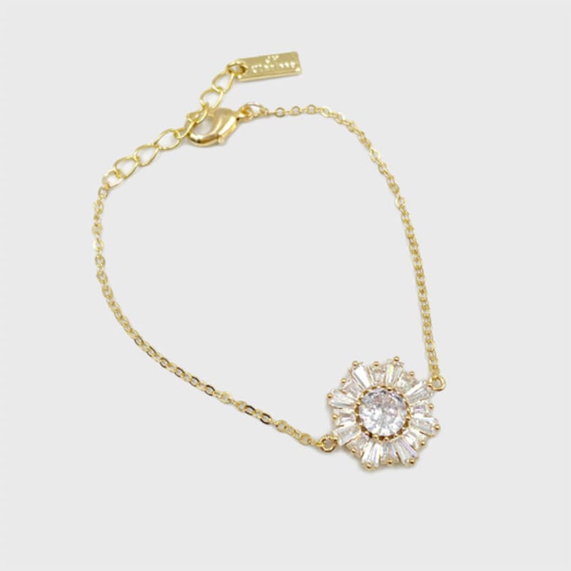 Jean Paul Clarisse Flower Cubic Bracelet JB-22-036B