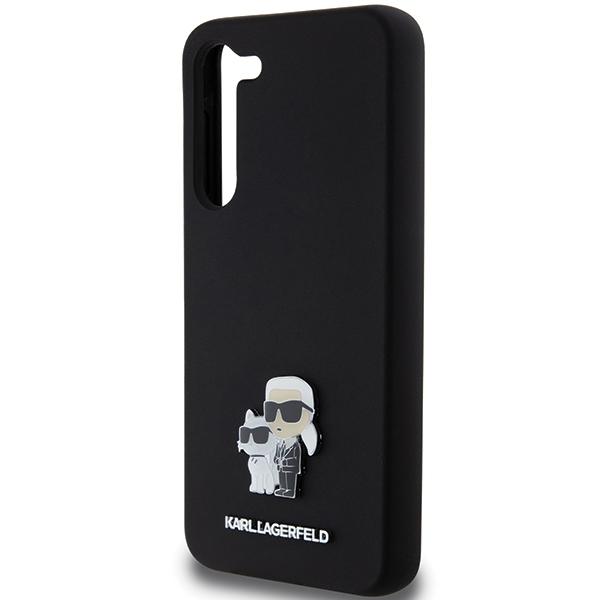 Etui do Samsung Galaxy S24 Plus Karl Lagerfeld Metal Pin Czarne