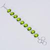 Excellent Top Grade Qualite 100% Natural Peridot Oval Shape Ethnic Style Handmade Jewelry 925 Steling Silver Plated Bracelet 6-8" WSJ-5174