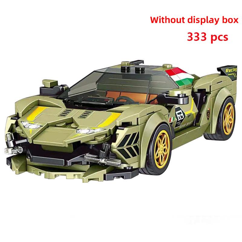 Технический Moc Car City Speed Champion Спортивный гоночный автомобиль Строительные блоки Кирпич Обучающие конструкторы Игрушки