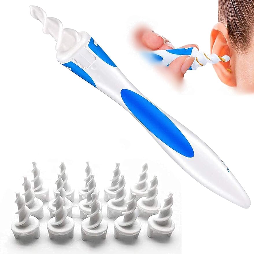 Spiral Ear Wax Removal Tool, Reusable Ear Wax Removal Kit, Safe Ear Cleaner