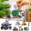 Acrylic Christmas Car Pendants Engineering Vehicle Painted Home Decoration  Christmas Tree