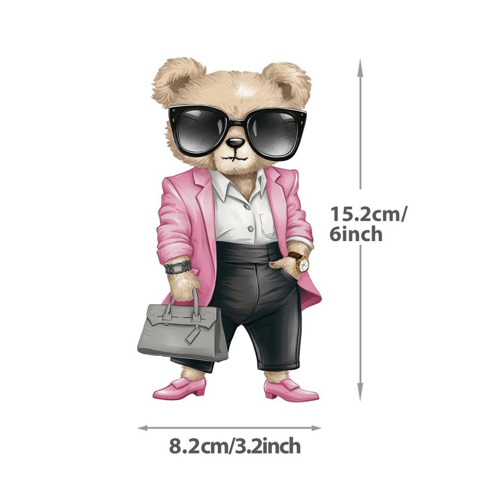 Нашивки с мультяшными медведями на одежде Термопечать Наклейки на футболки Parches Ropa Hoodies Термоперенос Наклейки на одежду своими руками