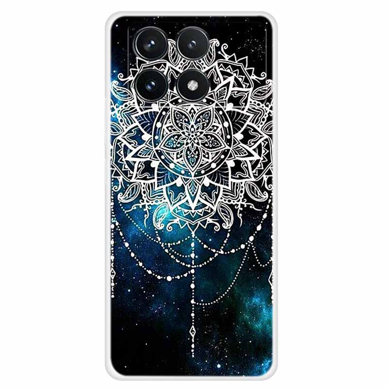 Clear Cover For Xiaomi Poco F6 Pro Case 2024 Paint Soft Silicone TPU Back Cases For Xiaomi Poco F6 Pro 5G Phone Cover Capa Coque