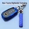 Роскошный подвес-чехол для ключа для Toyota Highlander 2025 – Унисекс, Полностью закрывающаяся пряжка с гибридной цепочкой 380T
