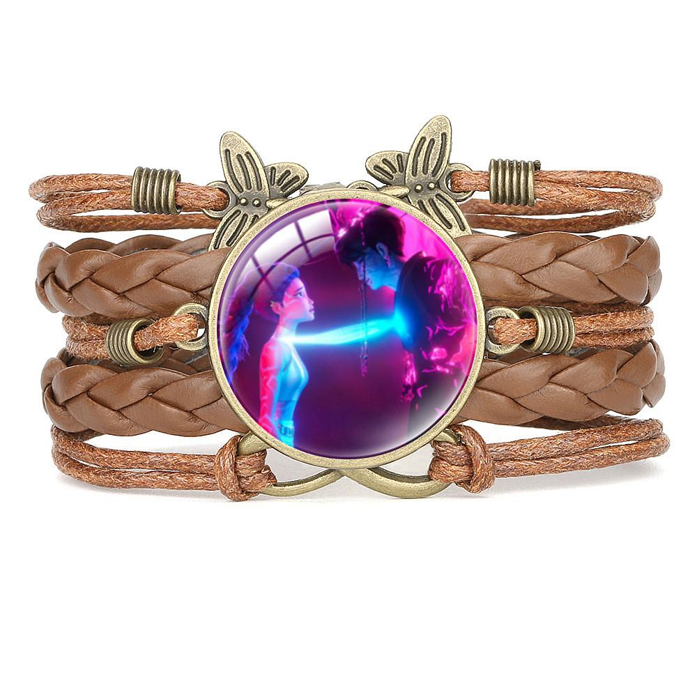 Мода Креативный Браслет Руми Зои Мира Винтажный Кожаный Браслет