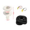 1-1/8 Inch ID Hose Bilge Pump Installation Kit Hose Thru Hull & Clamps For Boat