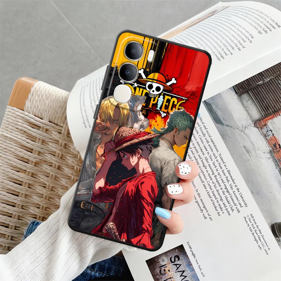 Phone Cover Case for Vivo Y71 Y91 Y75 Y81 V25 V30 Y53S V27 Y51S Y78 Y50 Y95 V21E V23 V29 Y52S Y93 Anime Luffy Zoro