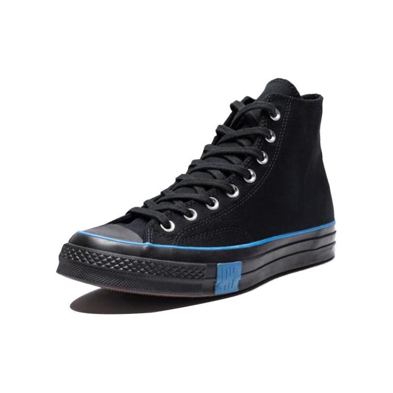 UNDEFEATED x Converse Chuck 70 Удобные и универсальные высокие парусиновые кеды Унисекс Черные