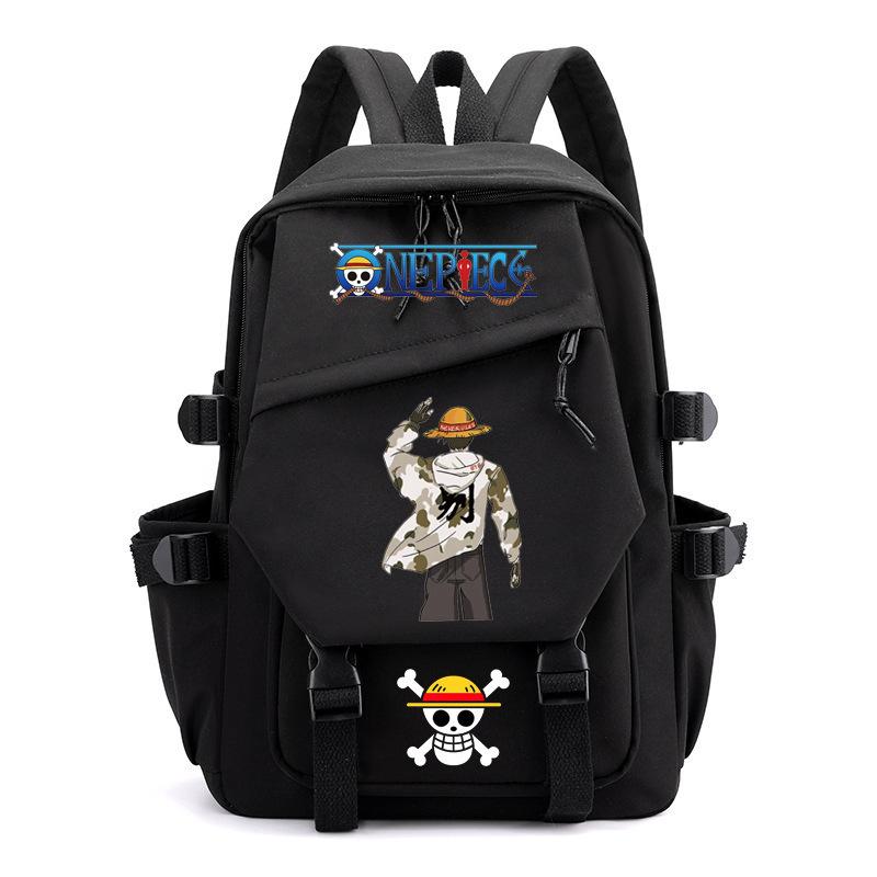 Anime peripheral ONE PIECE Luffy schoolbag Japanese retro backpack junior high school backpack computer bag