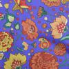 Cotton Flex Blue Fabric Asian Chinese Flower Dress Material Fabric Print Fabric By The Yard 40 Inch