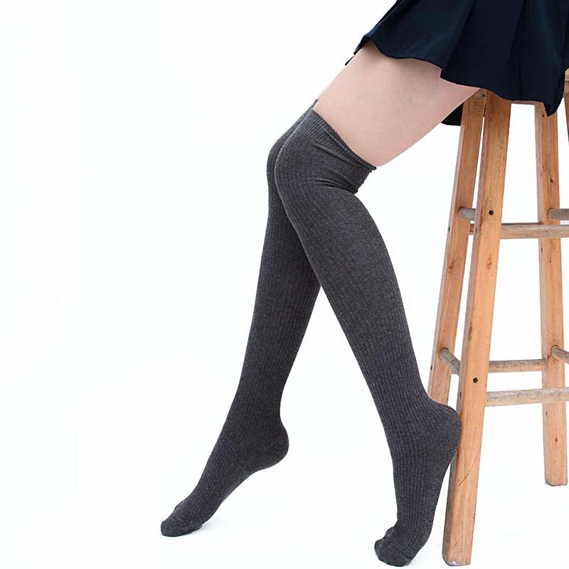 1 пара мягких зимних гольфов в вертикальную полоску для колледжа, длинные теплые гольфы