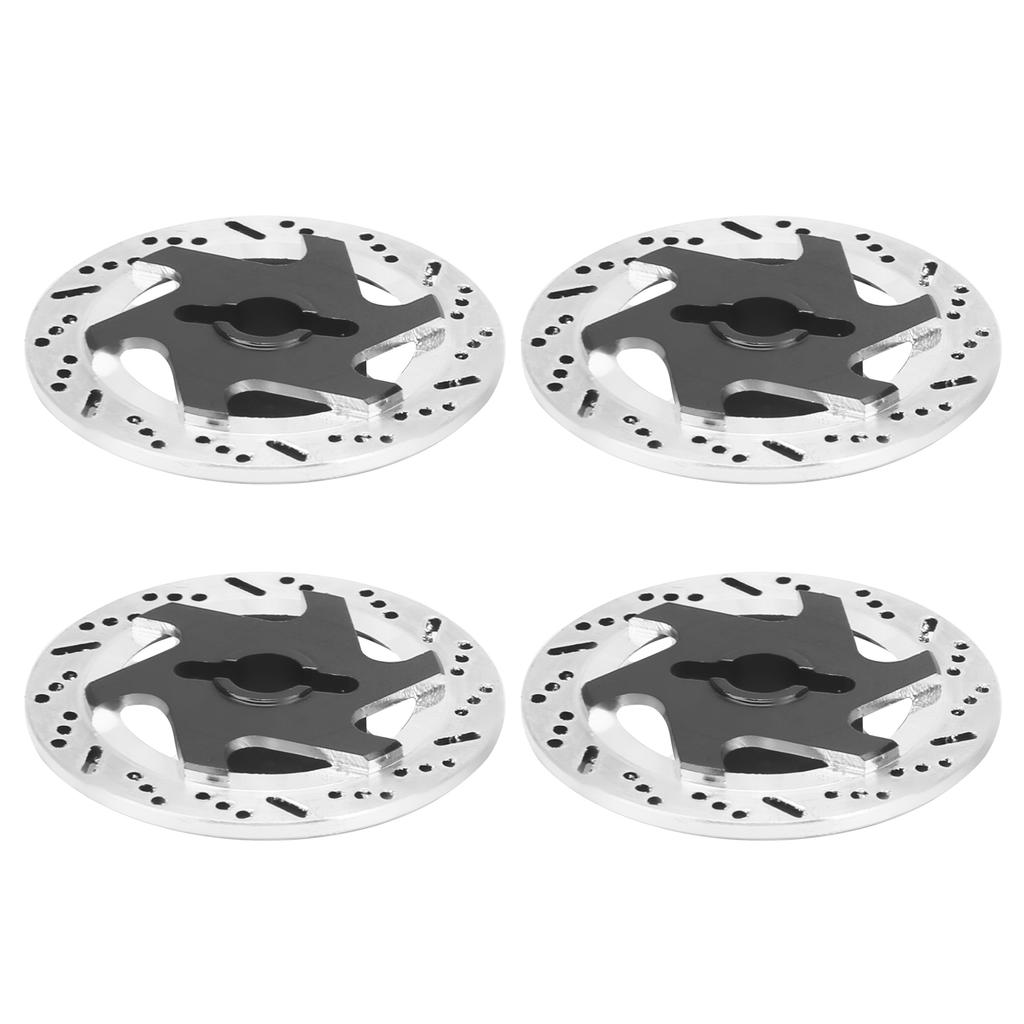 4pcs Aluminum Alloy CNC Simulated Brake Disc Accessories Fit for 1:10 RC Car