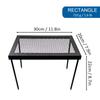 Outdoor Folding Picnic Grill Table Portable Camping Desk Steel Grill Stand Table for Picnic Hiking