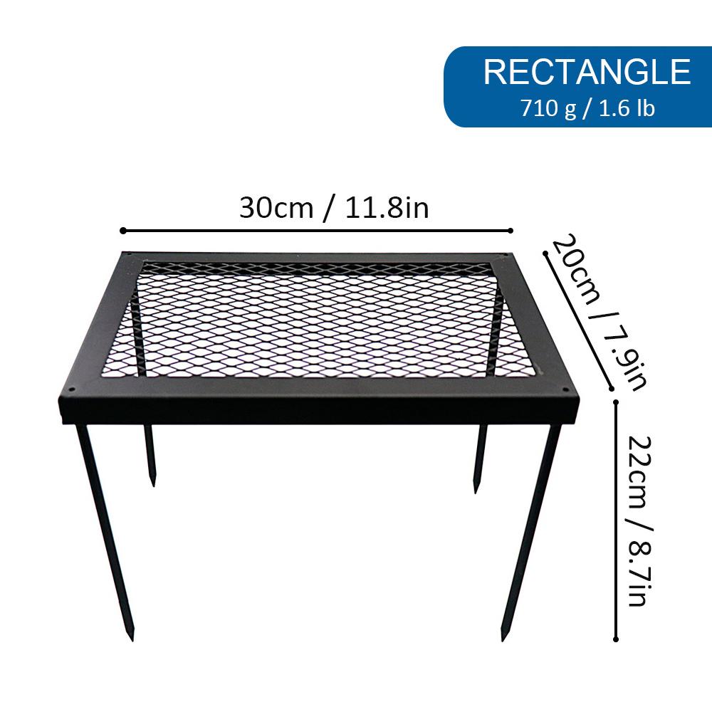 Outdoor Folding Picnic Grill Table Portable Camping Desk Steel Grill Stand Table for Picnic Hiking