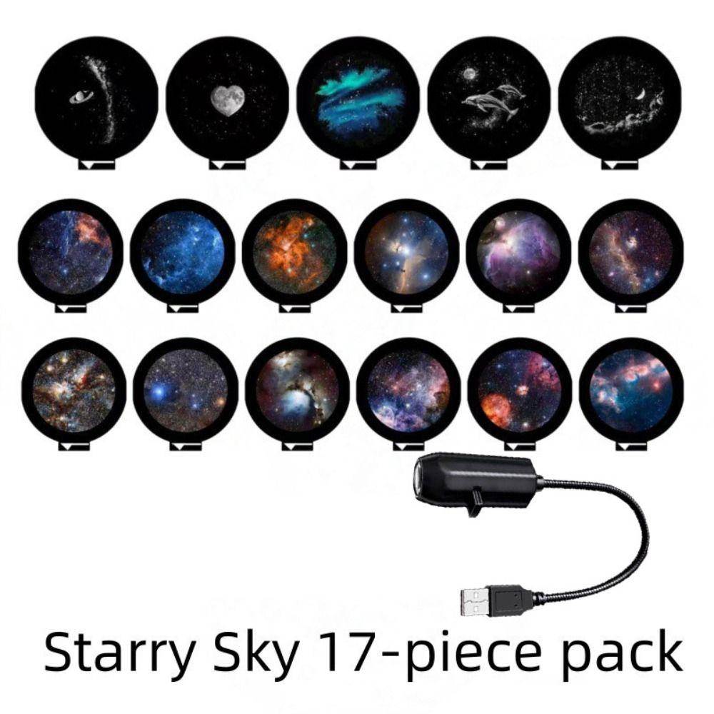 Portable Galaxy Projector Mini Size Projection Light Romantic Atmosphere Light Bedroom