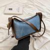 Сумка подмышкой в стиле ретро контрастного цвета, новая универсальная роскошная сумка через плечо большой емкости, элегантные женские сумки для поездок на работу, тренд
