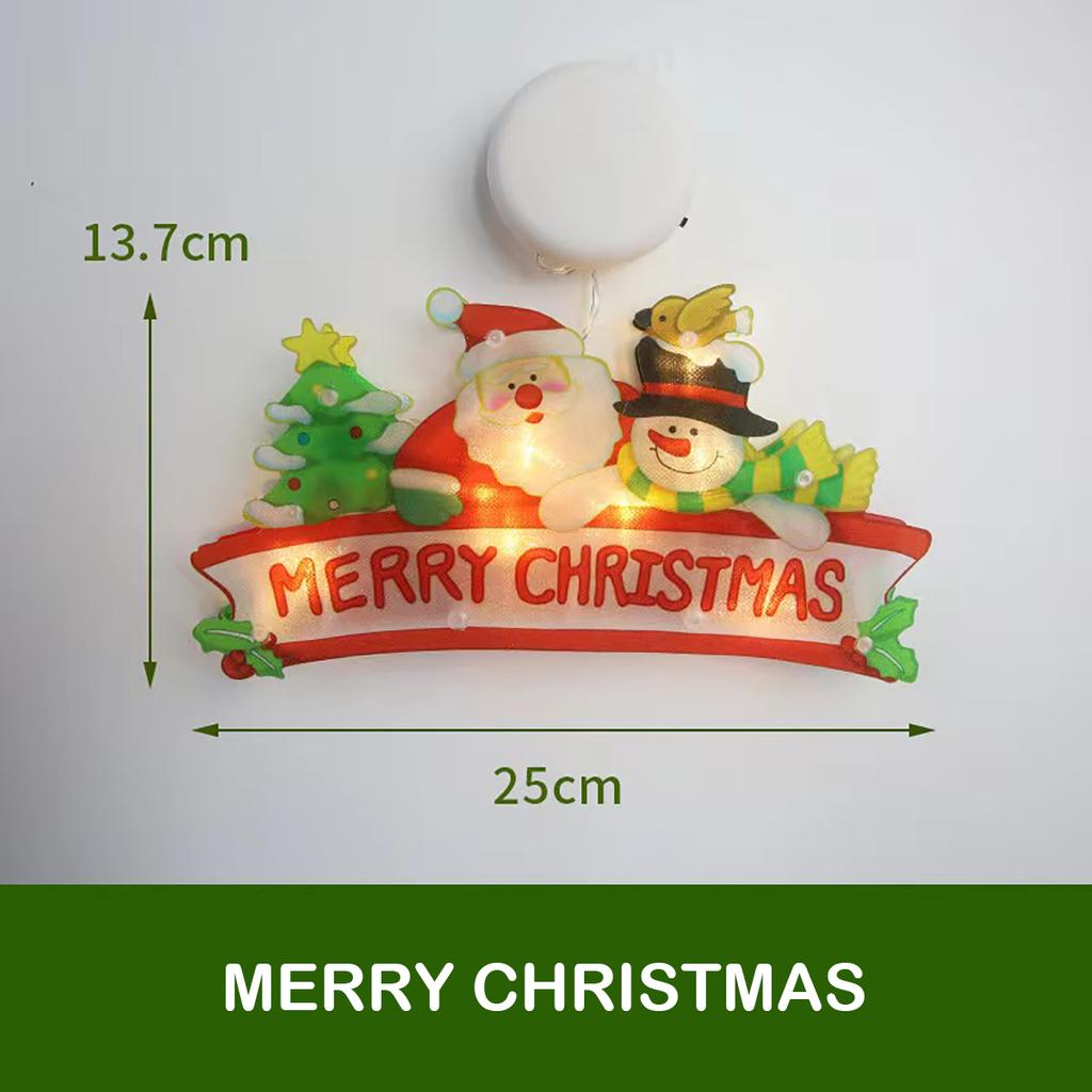 Latest LED Christmas Sucker Light Christmas Decorations for Home Santa Claus/Snowman Window Light Navidad Natale New Year Gifts