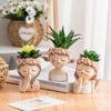 Смоляной Цветочный Горшок Фея Креативный Дизайн Поделки Милый Горшок Современное Украшение для Дома и Офиса Милый Контейнер для Цветов Настольное Украшение