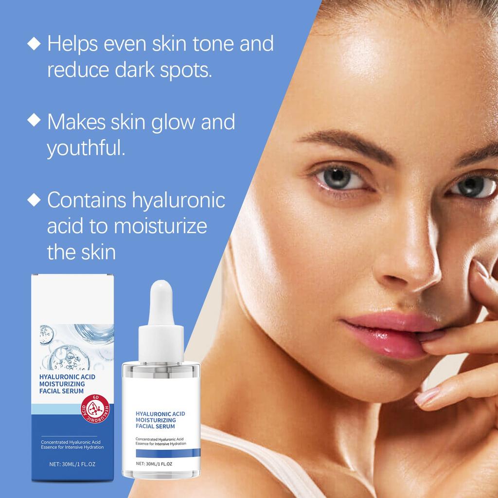 Hydrating Face Serum With Hyaluronic Restores Skin Barrier And Rejuvenates Face 30ml