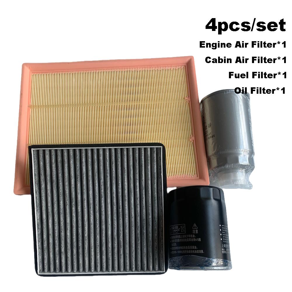 Filter Set for JMC BAODIAN 2.5T-Diesel 2024 Engine Fuel Oil A/C Cabin Interior Air Filter Pickup Accessories