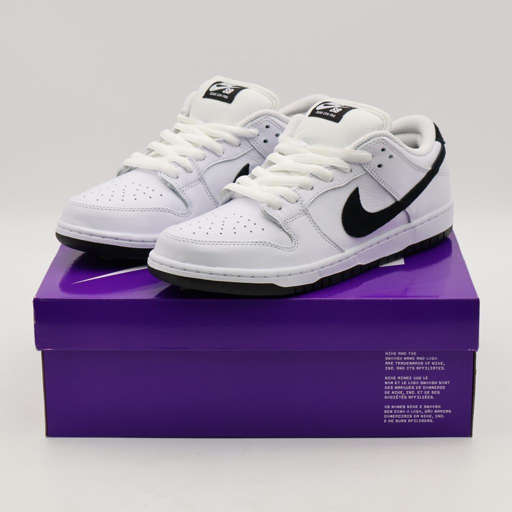 HF3704-100 Nike SB Dunk Low Pro Белый Черный (Мужской)